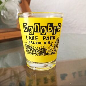 Vintage 1970s Canobie Lake Salem NH Shot Glass